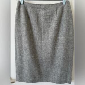Linda Allard Ellen Tracy Sz. 6 100% Wool Gray Office Business Light Academia
